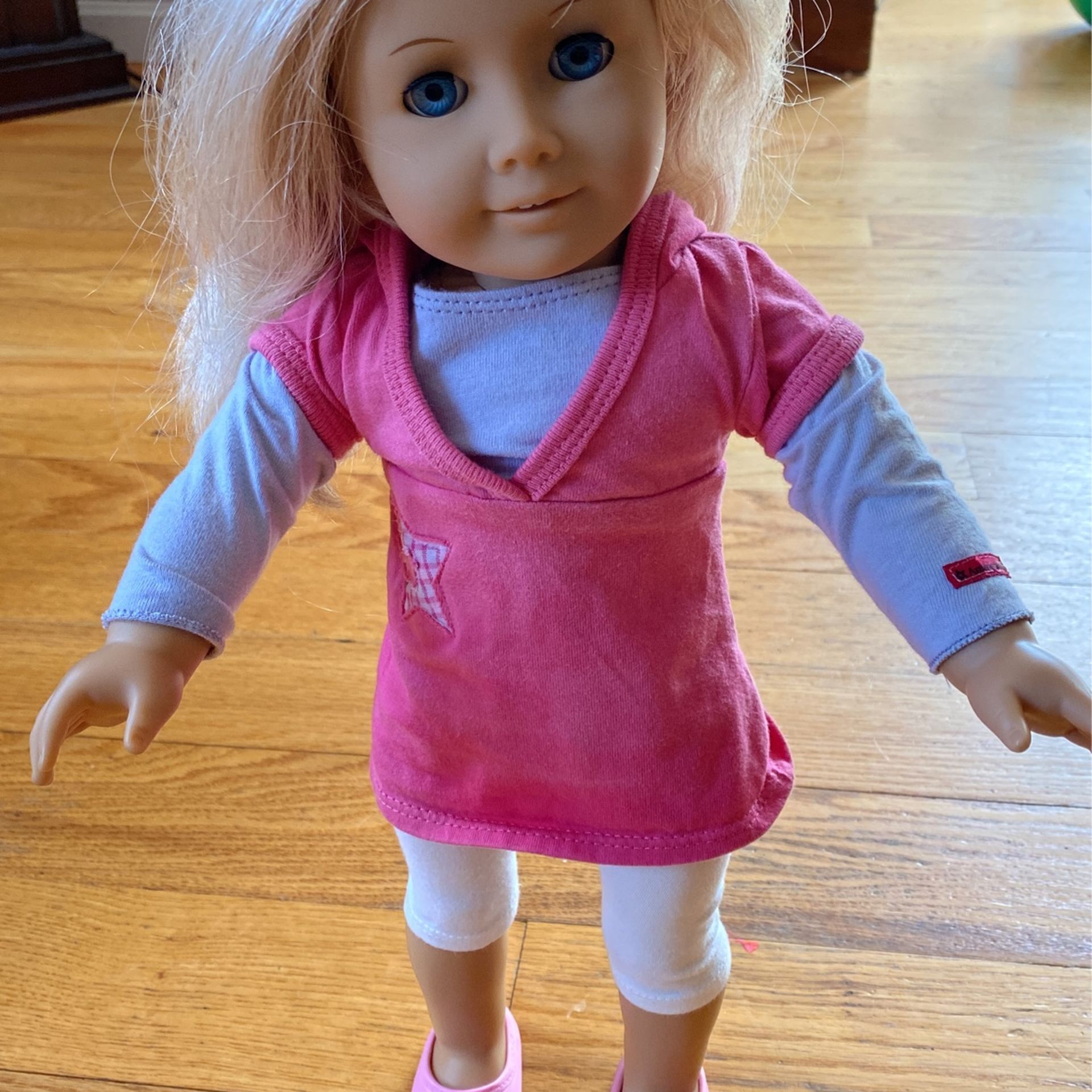 American Girl Doll Blond Blue Eyes 
