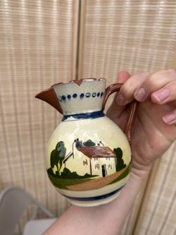 Hand-Painted Vintage Pitcher – Made in England