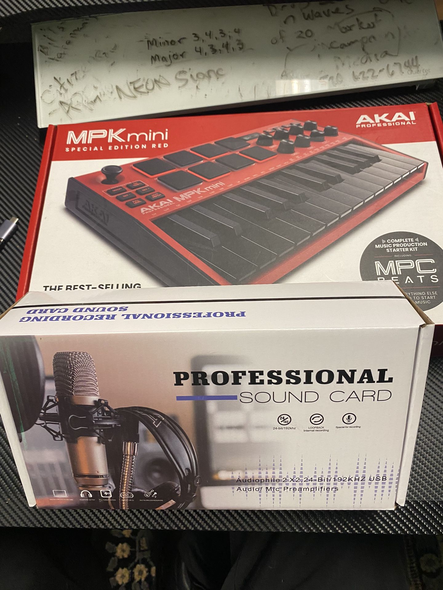 Audio Interface And MPK Mini MIDI Keyboard