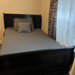 2 Full Size Beds W/ Spring Box And Mattress 