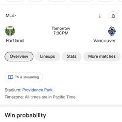 Portland Timbers Vs Vancouver Whitecaps 