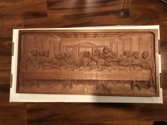 1964 Hand Carving The Last Supper