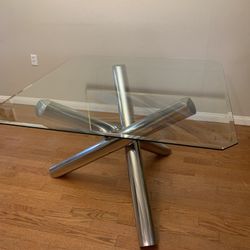 Midcentury Chrome Brass Jax Table 