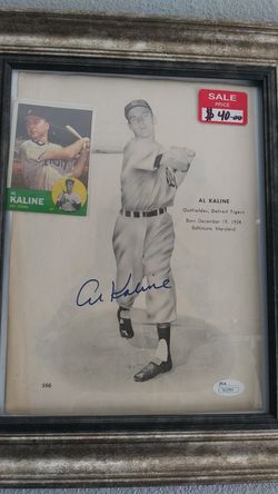 Al kaline autograph with card jsa authenticated