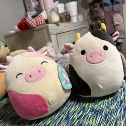 Pair Of Cow Squishmallos