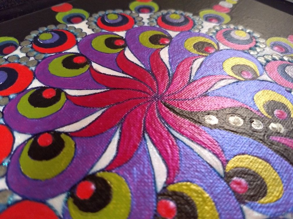 How in the dark "DISCO NEBULA" PAINTING