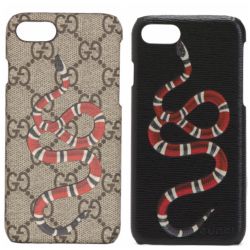 GUCCI iPhone 7 and 8 Leather Phone Cases 