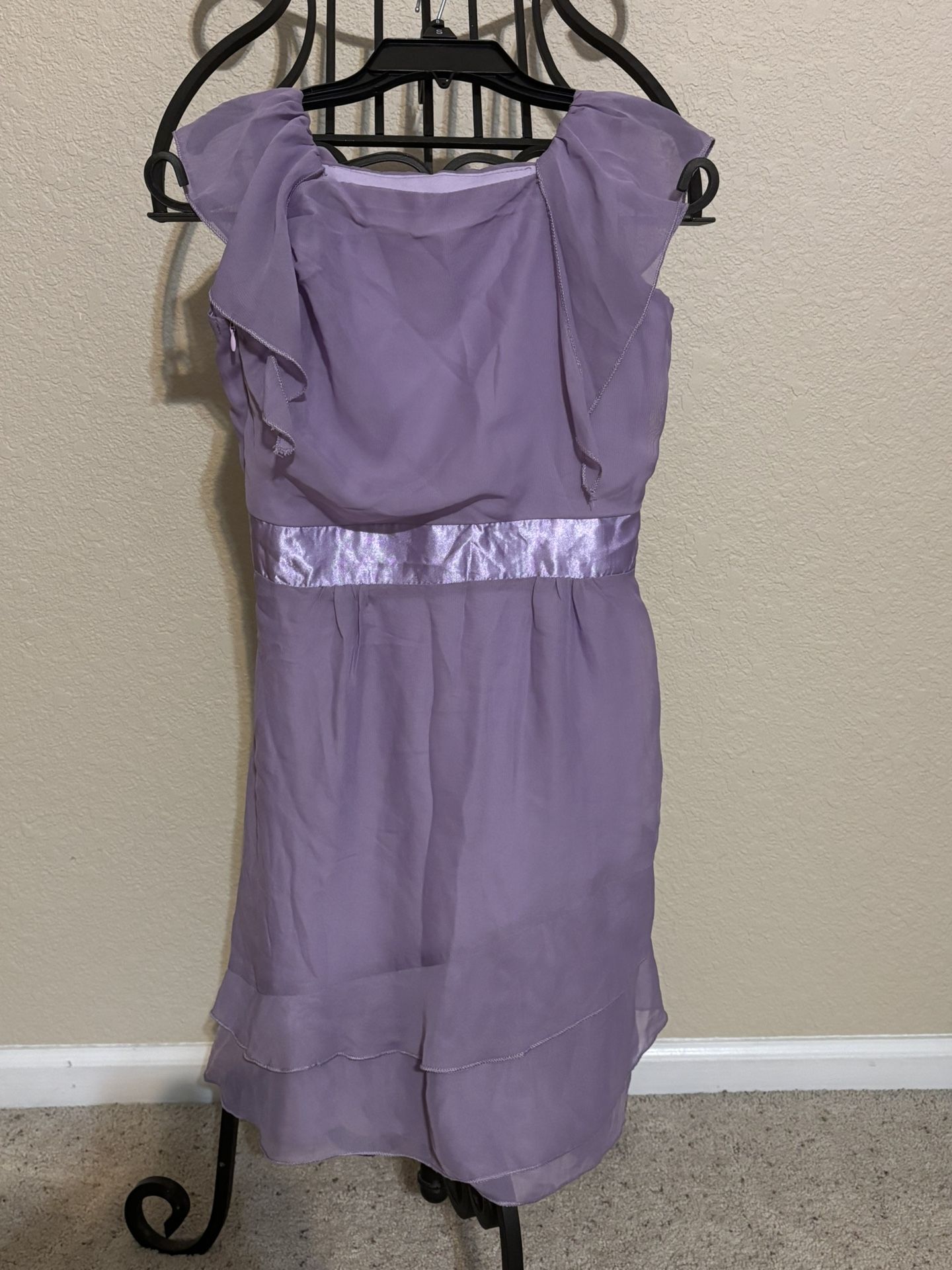JK2 Purple Ruffle Dress