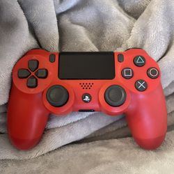 Red Ps4 controller