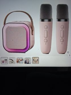 Bluetooth K12 Karaoke Machine Portable 5.3 PA Speaker 2 WIirekess Microphone