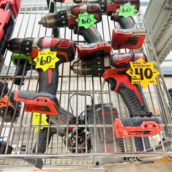 Milwaukee Drills- Tool Only