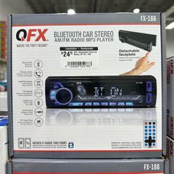 Qfx Detachable Panel Car Stereo Radio Reproductor Bt Fx-166