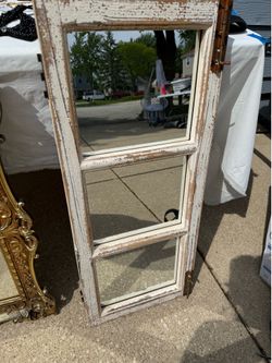 Vintage window style mirror