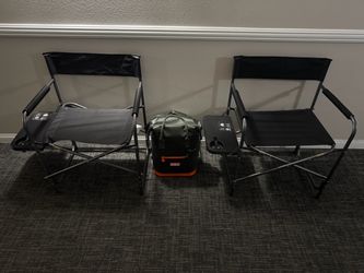 Bundle two chairs with cooler Bundle two chairs with cooler