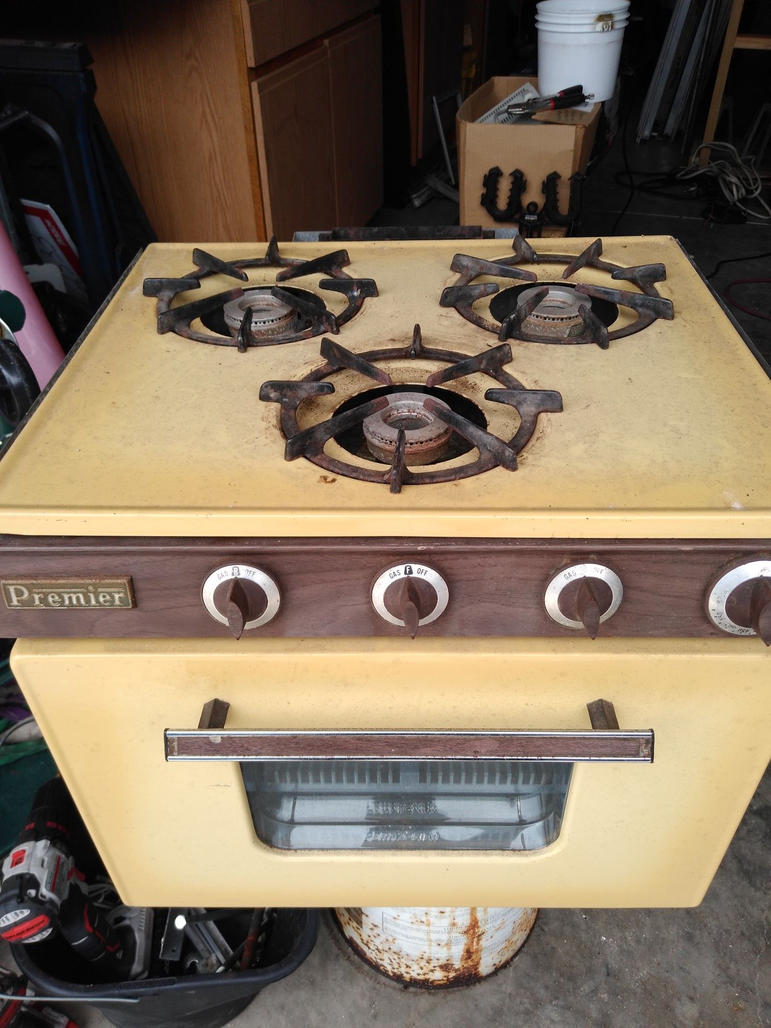 Vintage RV camper stove oven