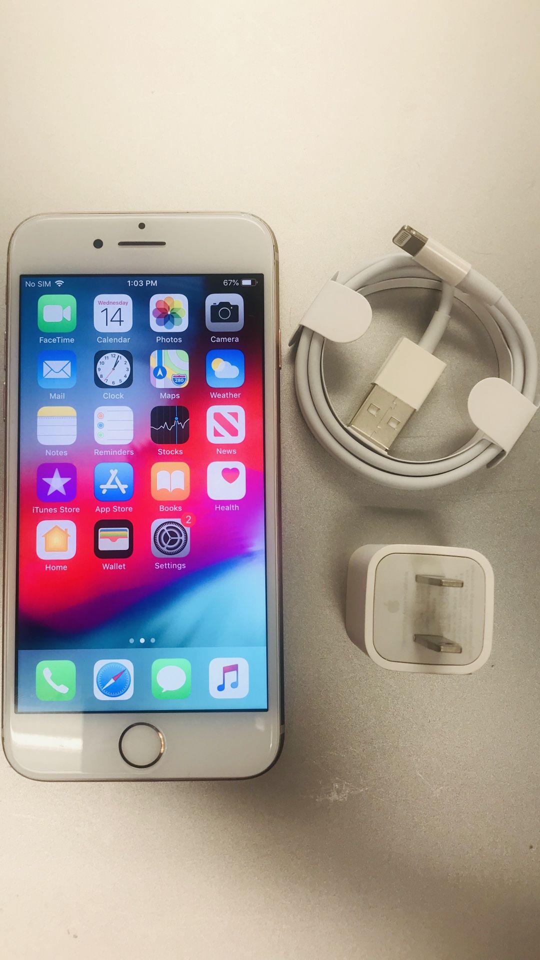 Factory unlocked apple iphone 256gb, store warranty