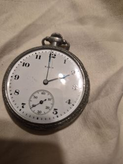 vintage Elgin open-face pocket watch