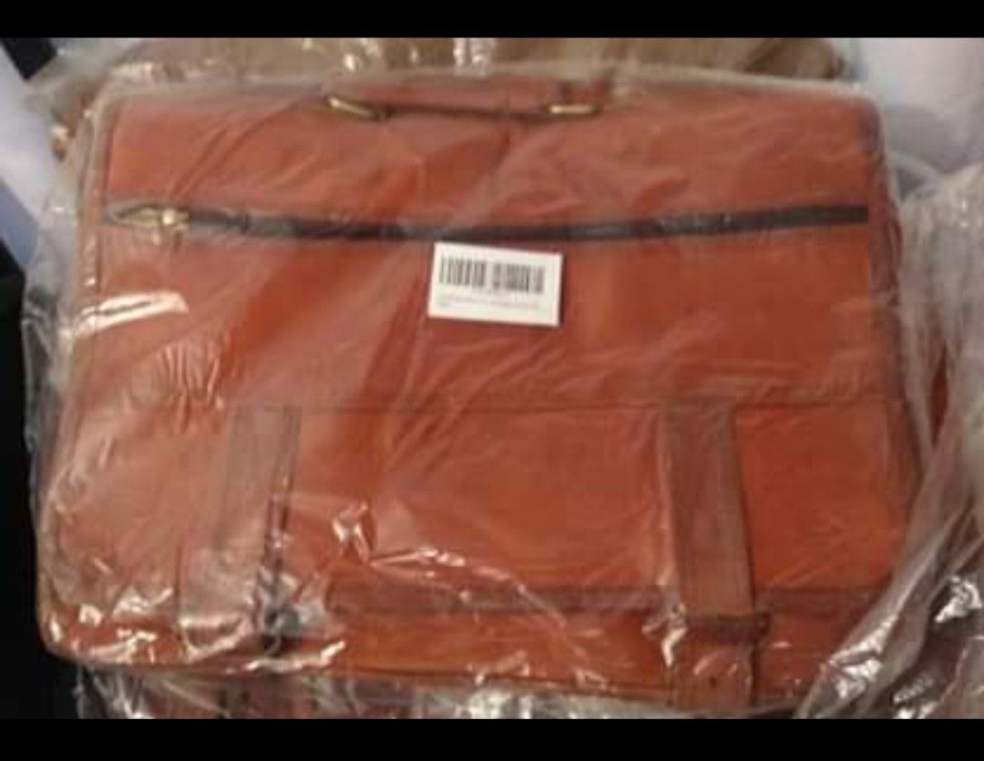 New!! Leather messenger bag... $90