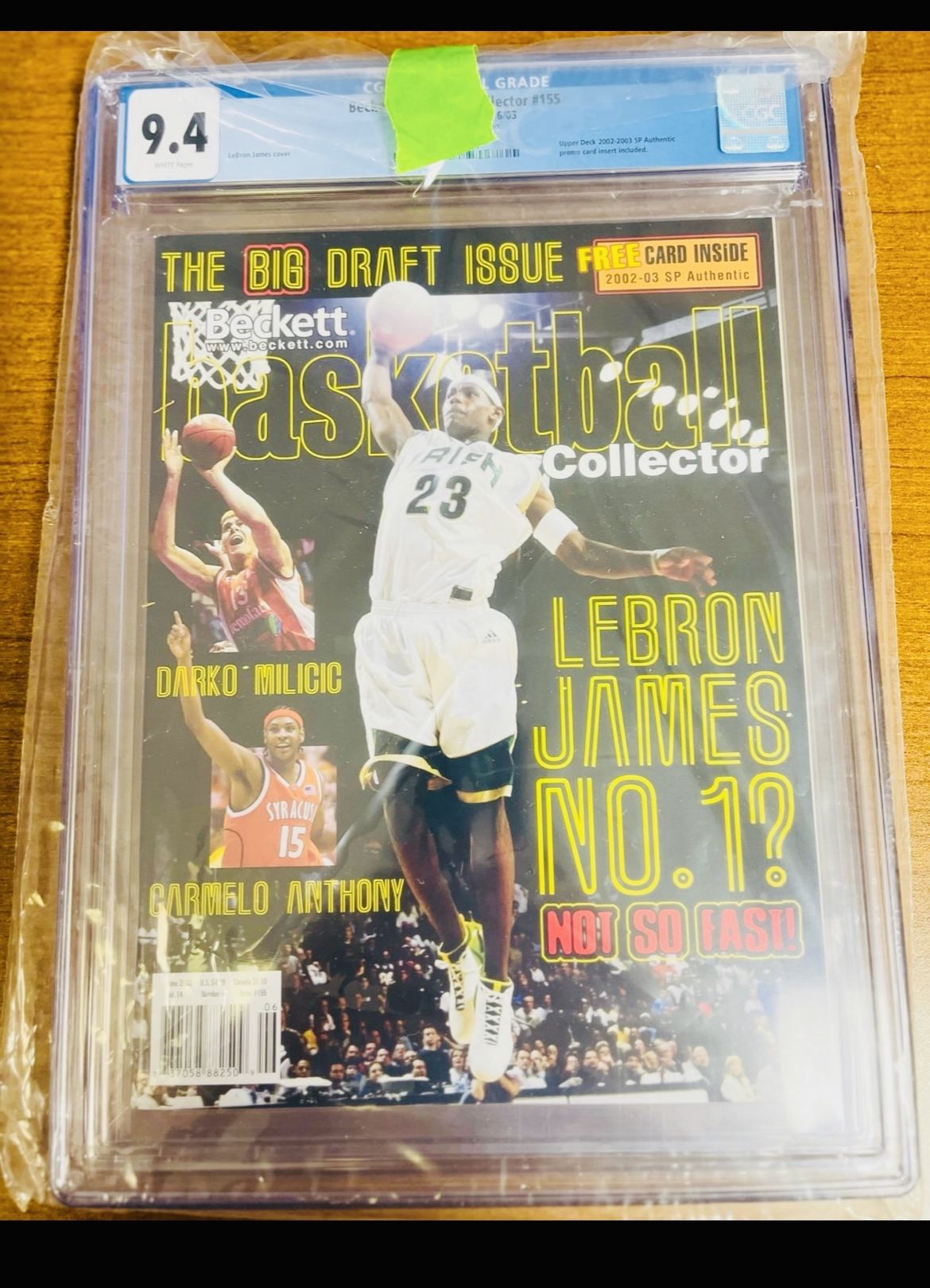 9.4 Graded LeBron James Beckett Magazine