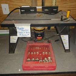 Ryobi Router Table w/ Bits 