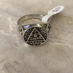 Stainless Steel Ring In Size 12
