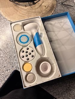 never used professional face scrubber