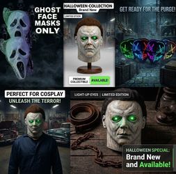🎃👻 ghost face scream Michael Myers purge Halloween costume dress up mask masks 🎭