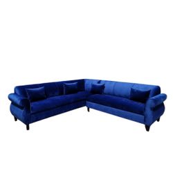 BRAND NEW 9x9ft SECTIONAL SOFAS couches, VELVET FABRIC CUSTOM MADE AVAILABLE