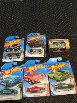 6 Unopened Hot Wheels & NASCAR Diecast Cars – Batman, Mustang, Monte Carlo