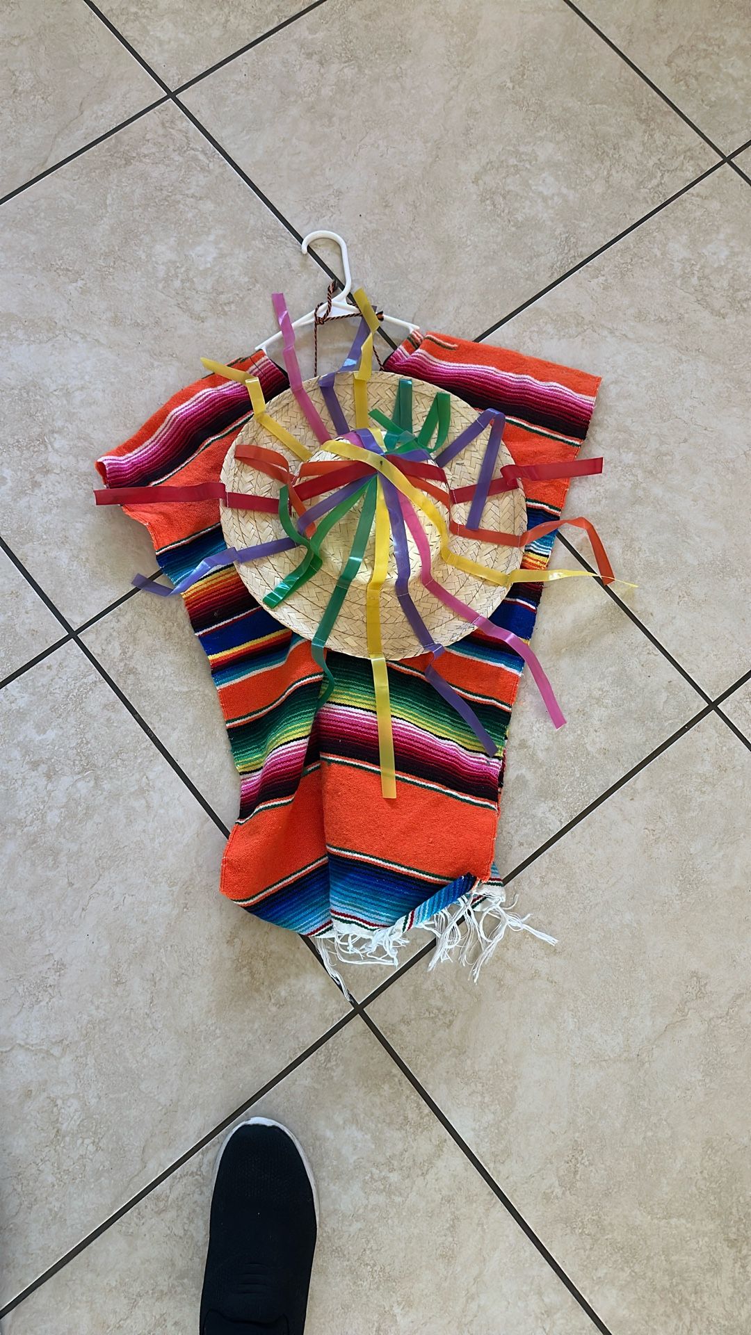 Mexican serape poncho