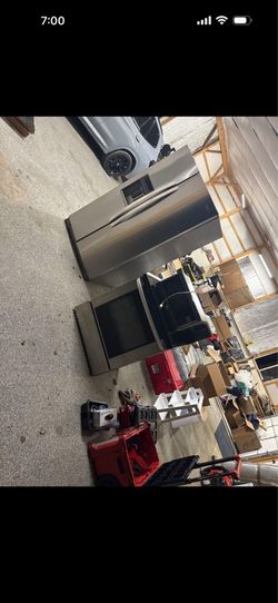 Stainless steel appliance package.
