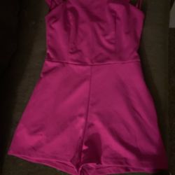 Fuchsia Pink Romper