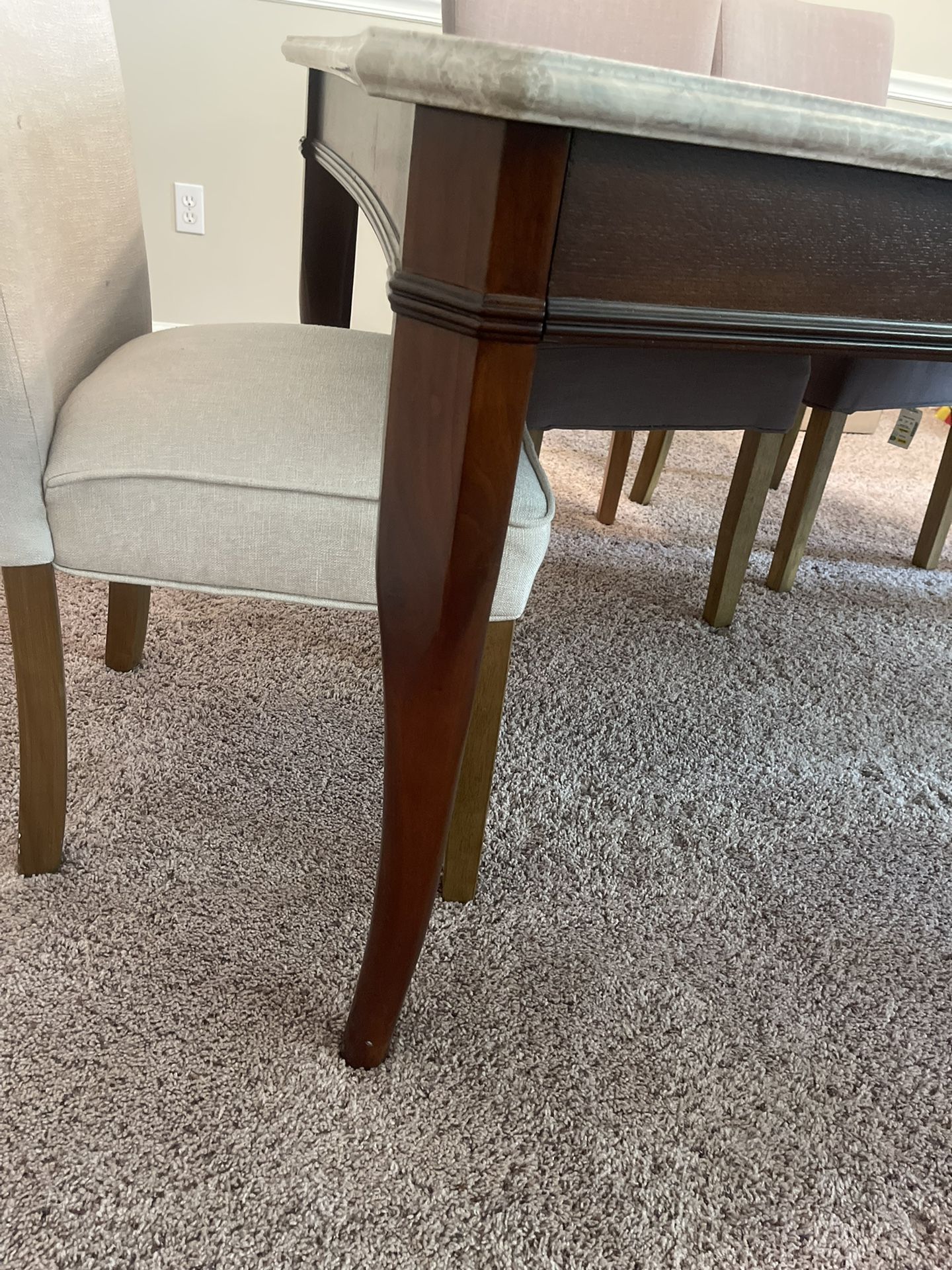 Marble Dining Table With 6 Chairs 