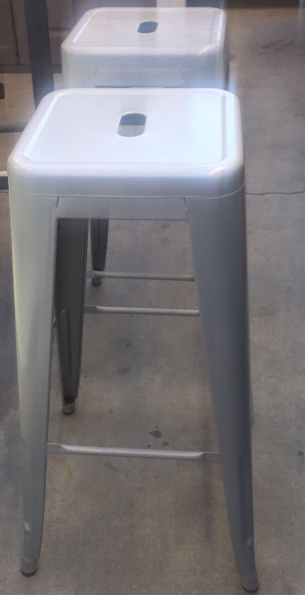 New metal bar stools