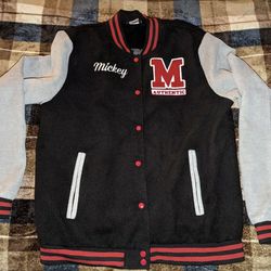 Mickey Mouse Varsity Jacket Size XXL