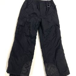 Sport Essentials Kids Ski/Snowboard Black Nylon Pants Size 8 Or