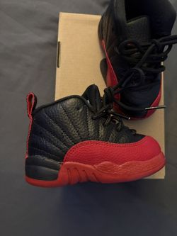 Air Jordan 12 Black/red Retro Toddler Size 5 
