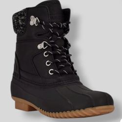 Tommy Hilfiger Women's Black Rainah Duck Booties Shoe Size 7 New in Box