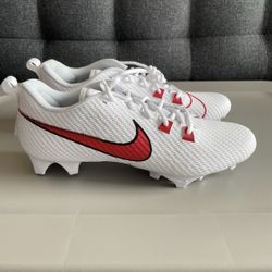 Nike Vapor Edge Speed 360 2 Football Cleats White/Red FN7764-106 Men’s Size 14