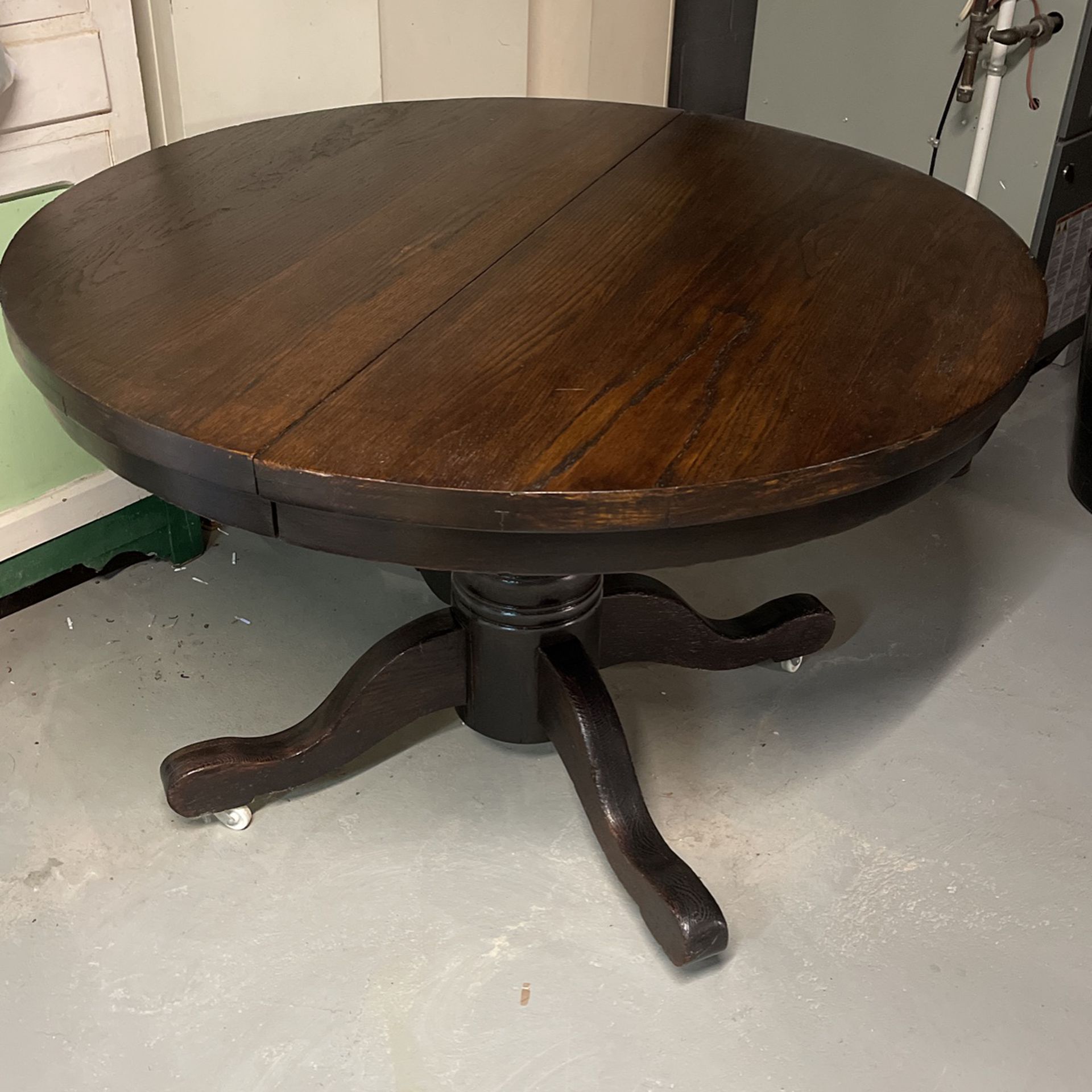 Oak Pedestal Table. Price lowered 