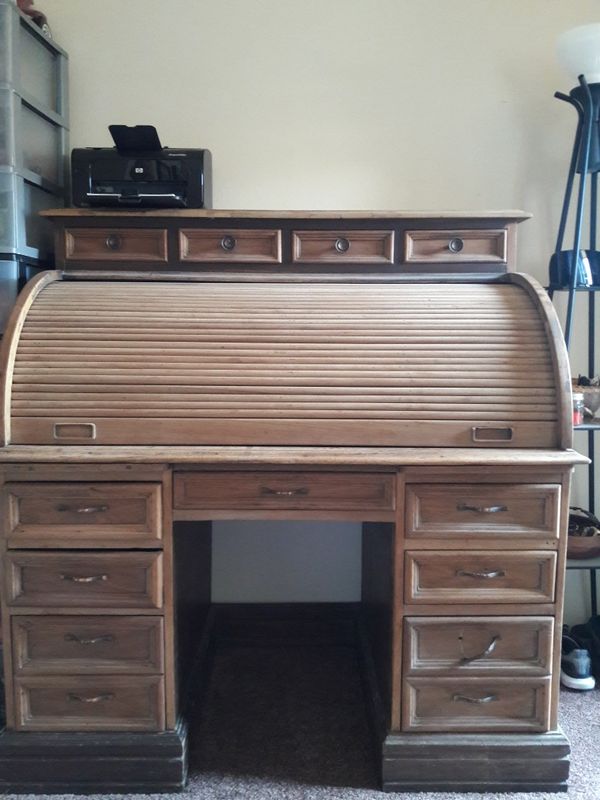 19 Drawer Vintage Roll Top Desk For In El Cajon Ca Offerup