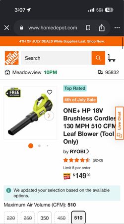 Ryobi Leaf blower