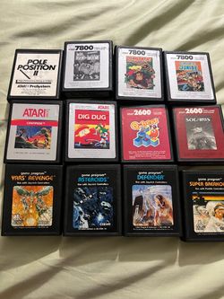 Assorted Atari 2600 and 7800 games