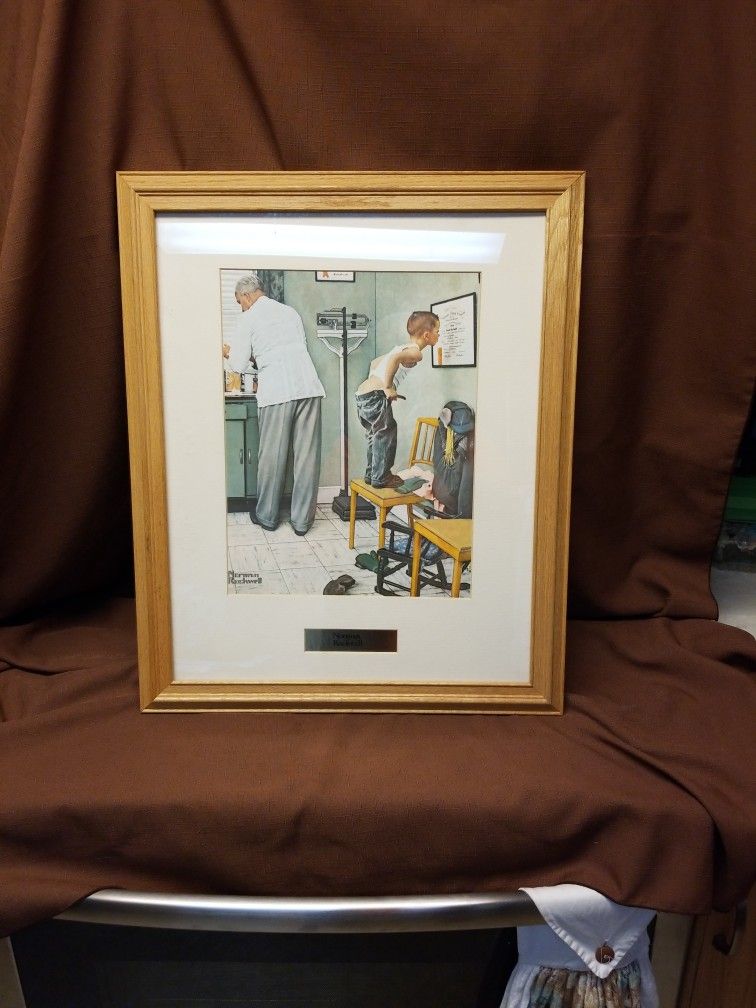 Norman Rockwell Framed And Matted Print