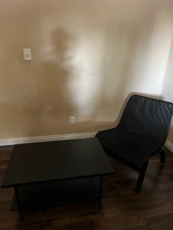 Chair and Coffee Table