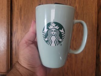 Used Great Condition Starbucks Coffee Ceramic Mug With Lid 14 Fl. Oz. Won't Accept Lower Offers
