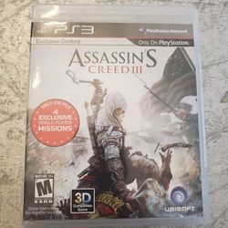 Assassin's Creed III (Sony PlayStation 3, 2012)
