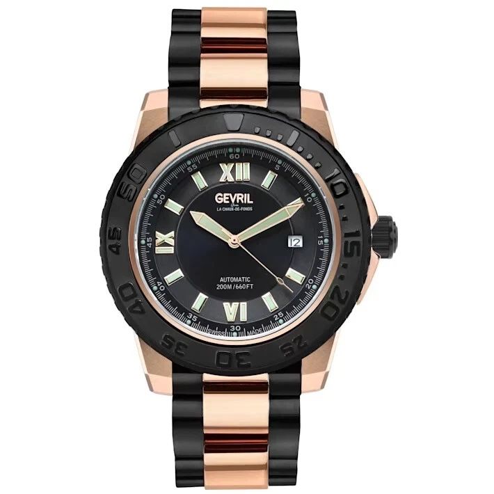Grevil Seacloud 3123B Swiss Automatic Diver Two-Tone Limited Edition Watch