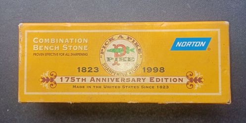 Vintage collectible Norton 175th Anniversary Edition combination bench stone lot6