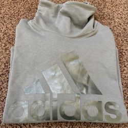 New Adidas French Terry Mock Neck Sweatshirt